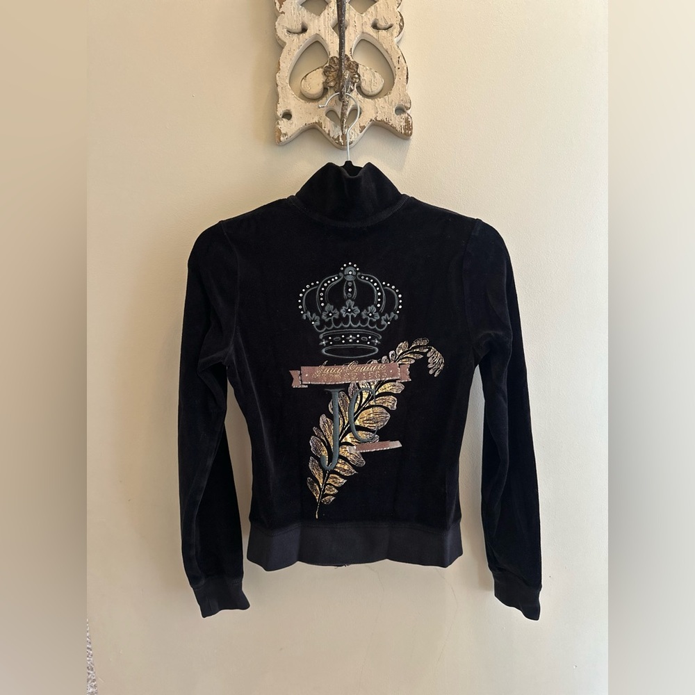 Juicy Couture Velour Track Jacket size Small
